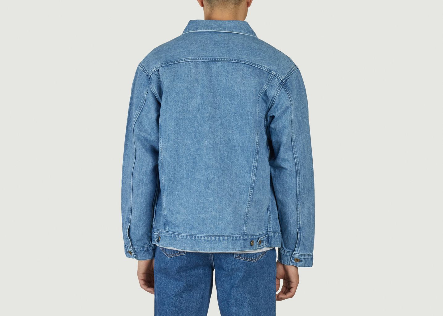 Kouzo faded denim jacket (楮-コウゾ) - Japan Blue Jeans